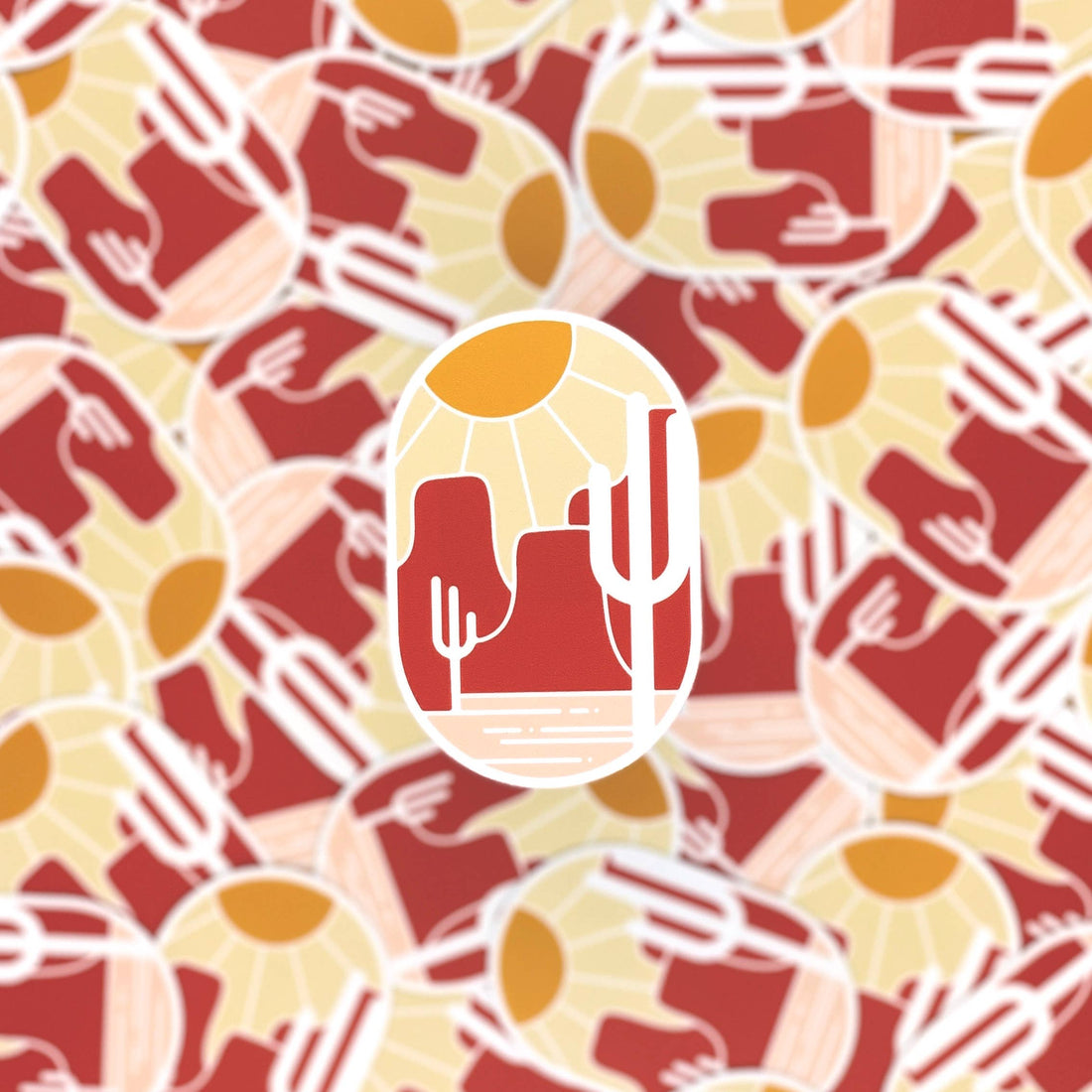 Desert Sunset Sticker