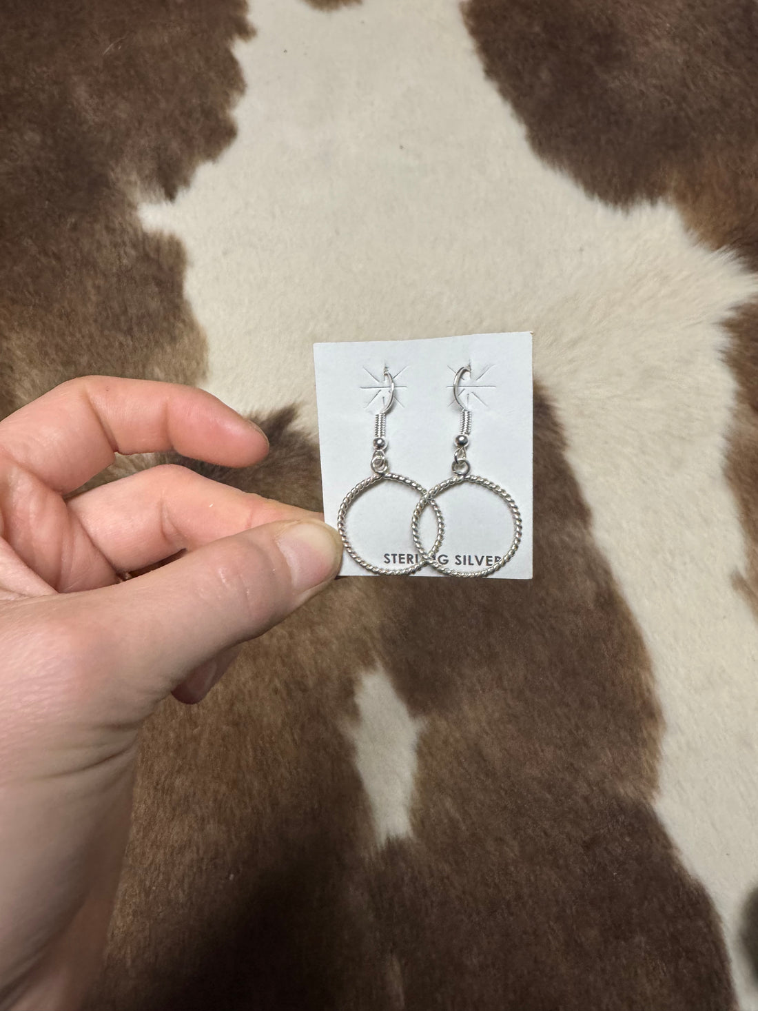 Silver Circle Dangle