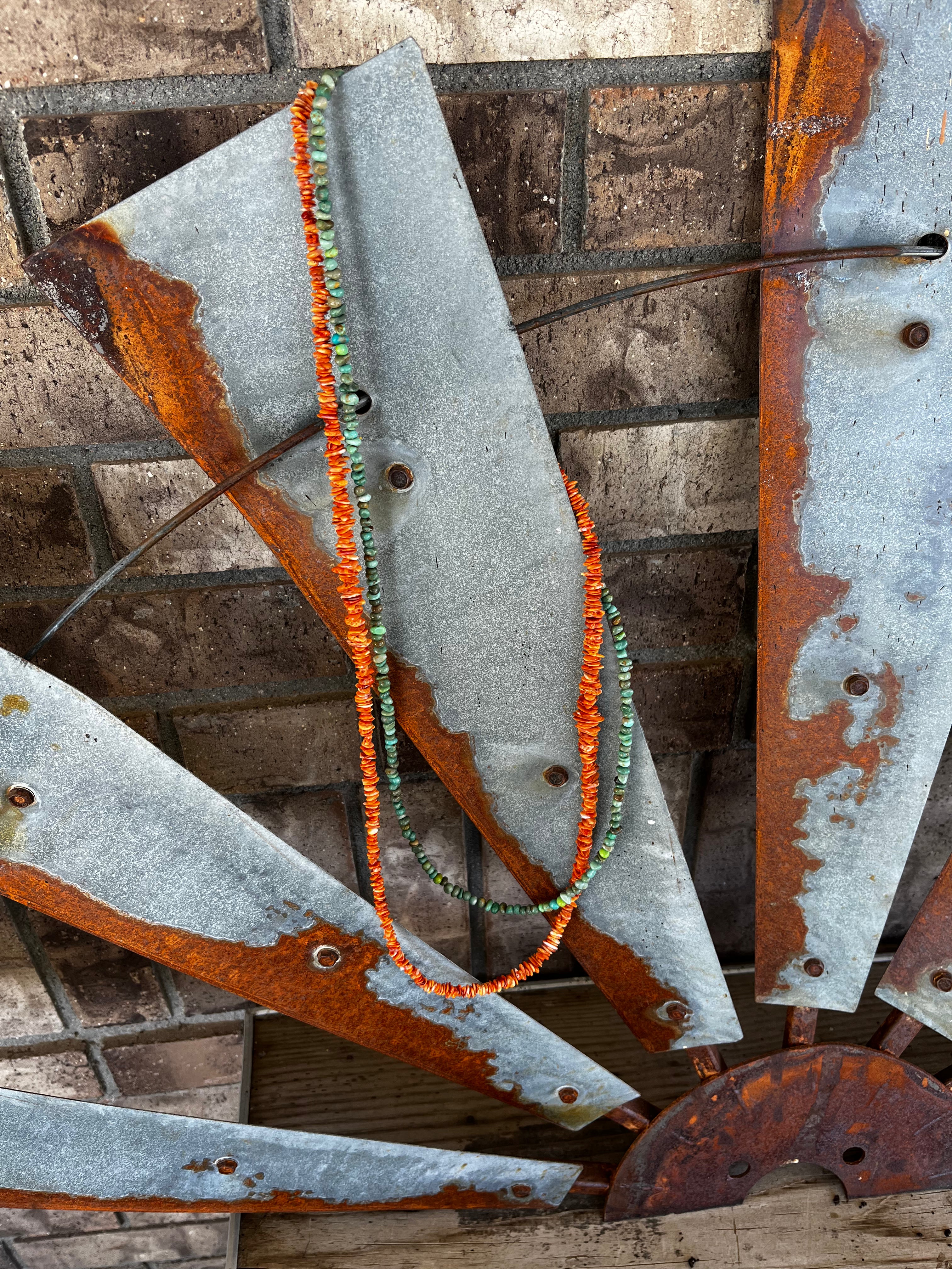 Orange Spiny Necklace