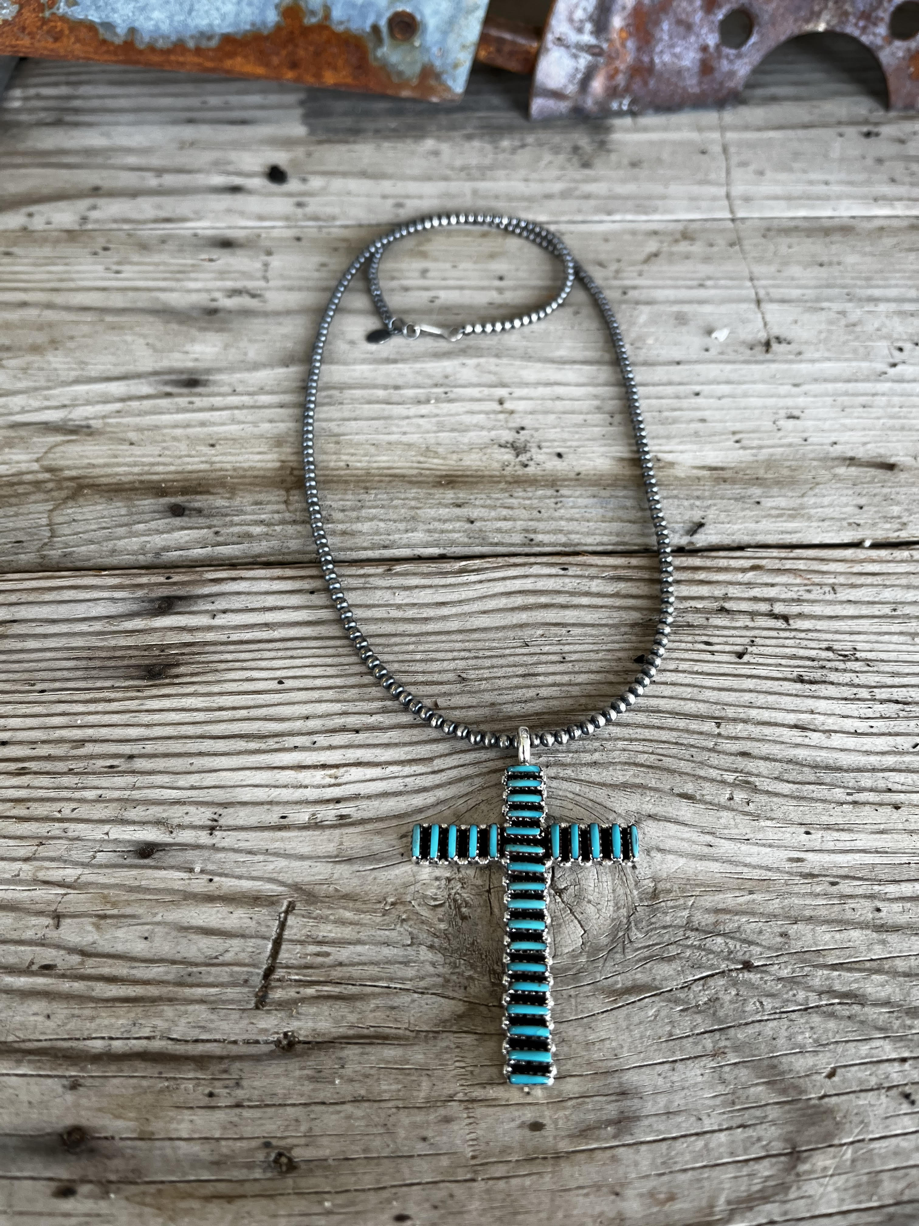 Turquoise Cross Pendant