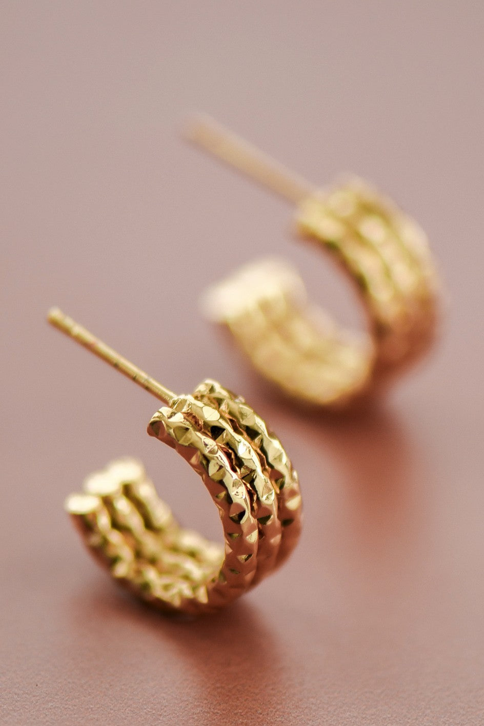 Stacked Gold Hoop Earrings
