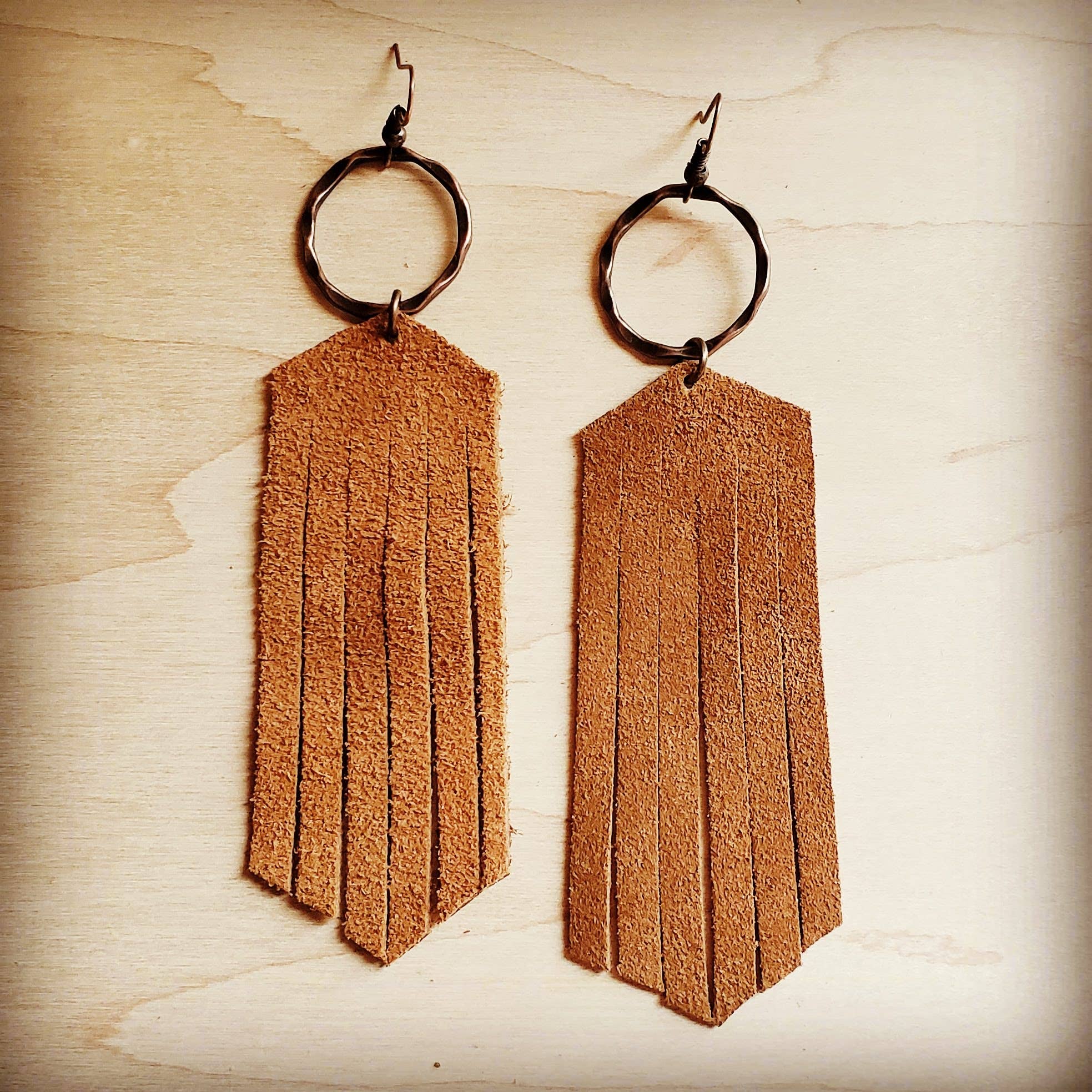 Suede Leather Fringe Earrings