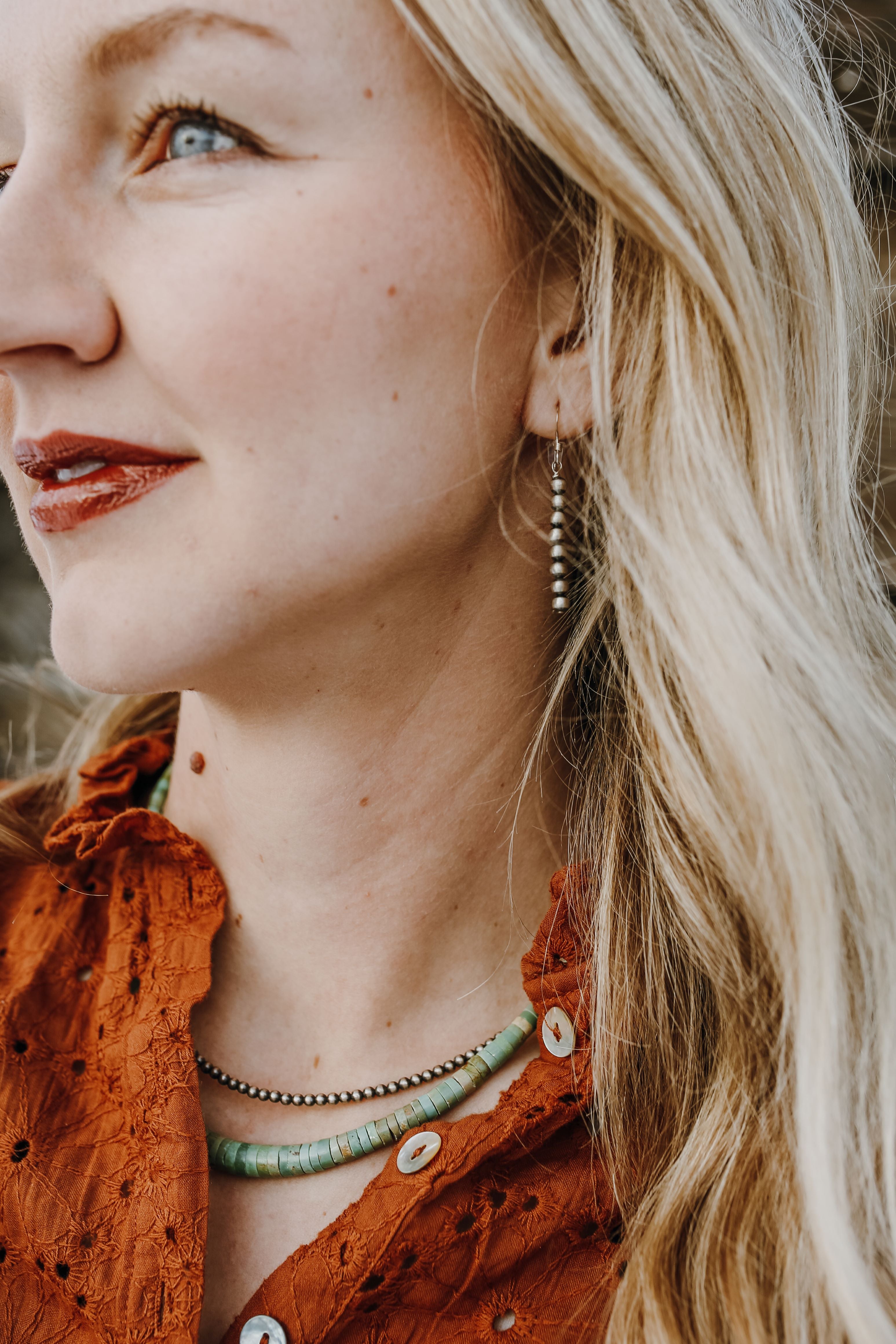 Navajo Pearl Earrings