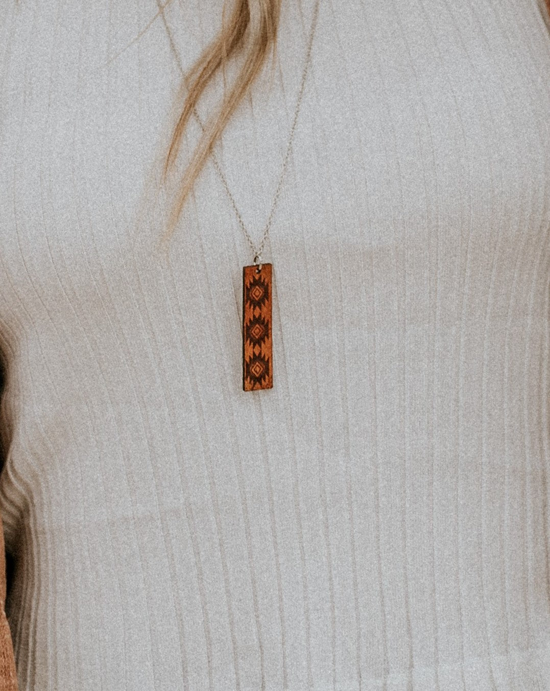 Aztec Drop Necklace