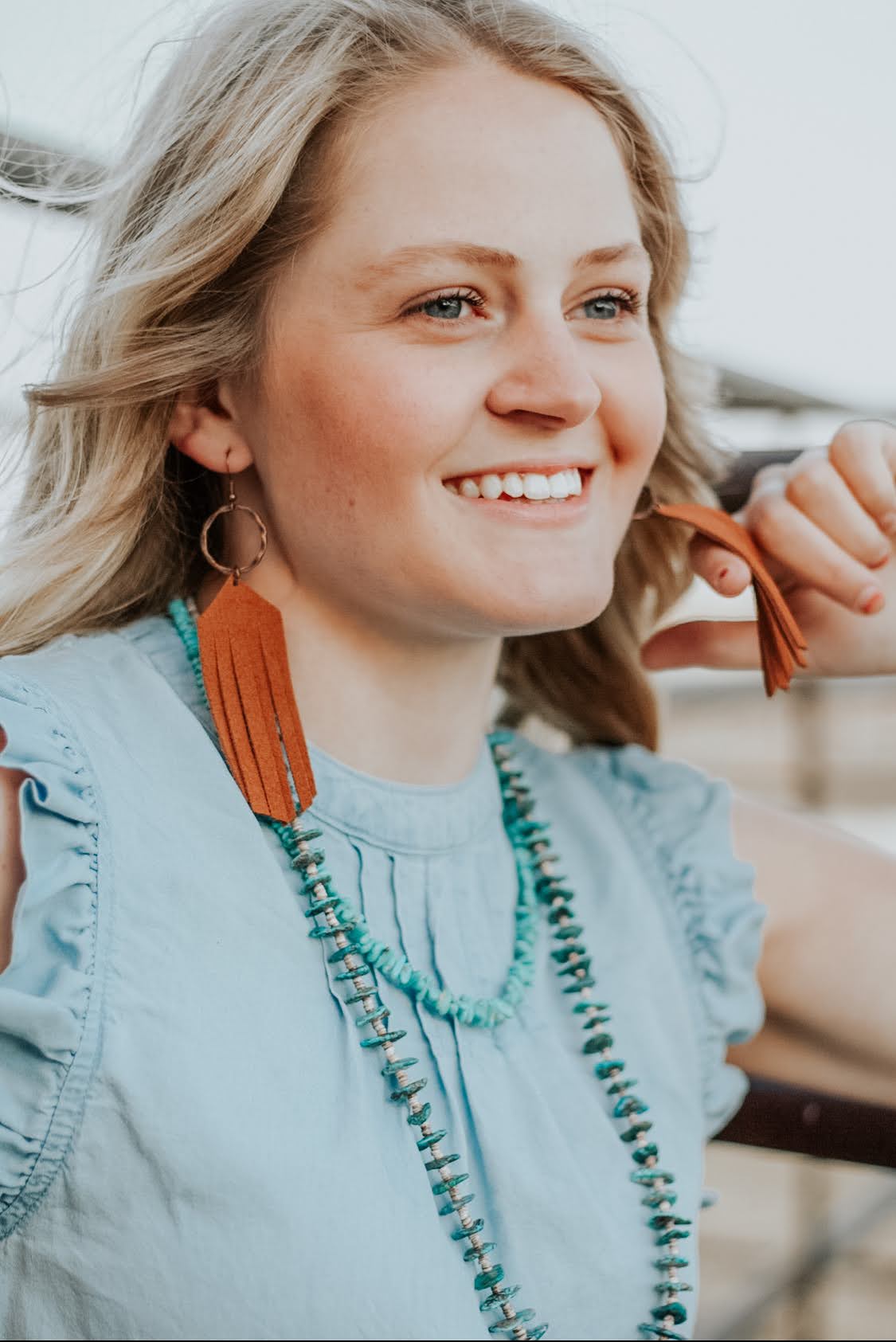 Long Turquoise Necklace