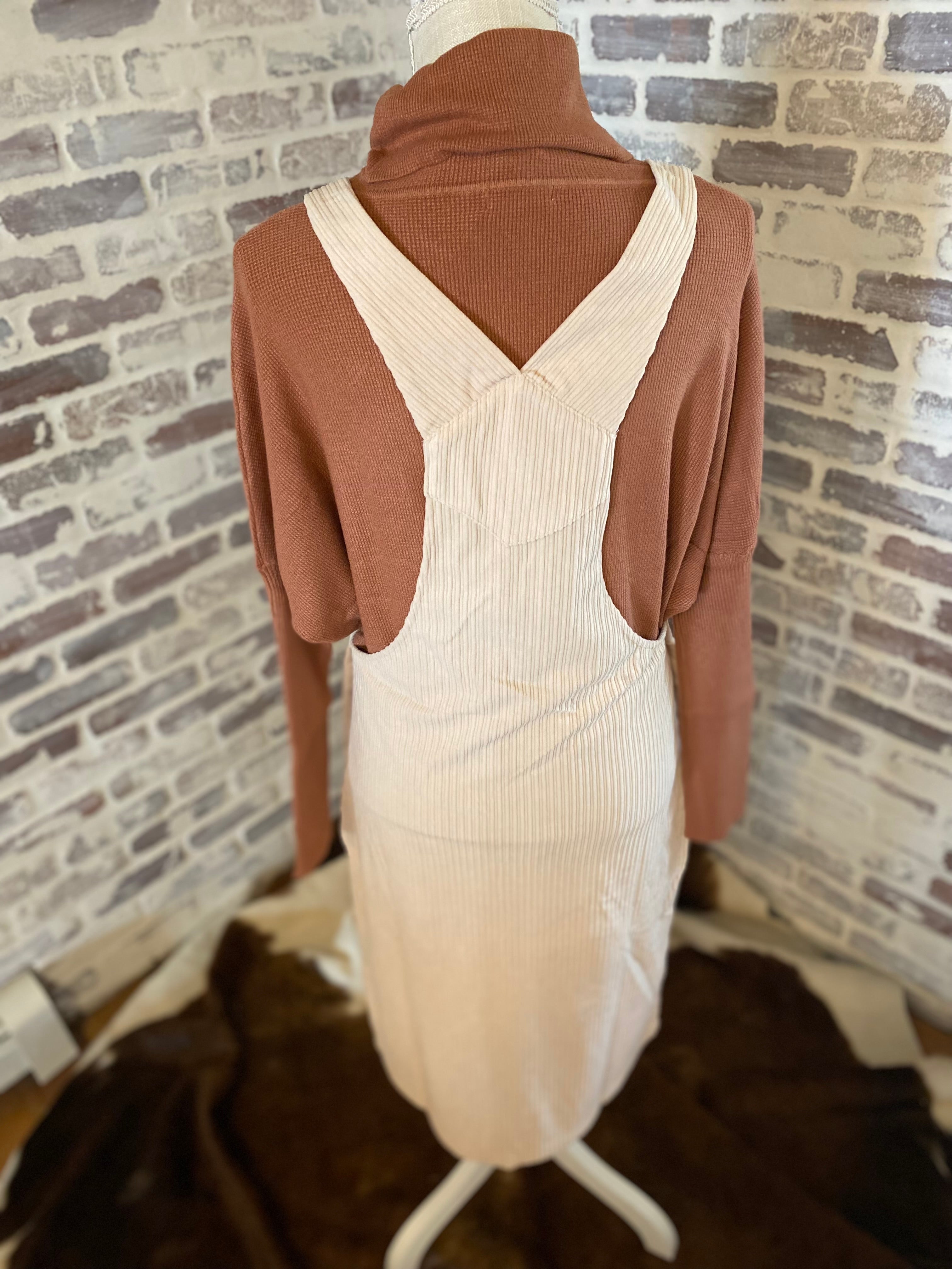 Corduroy Overall Dress