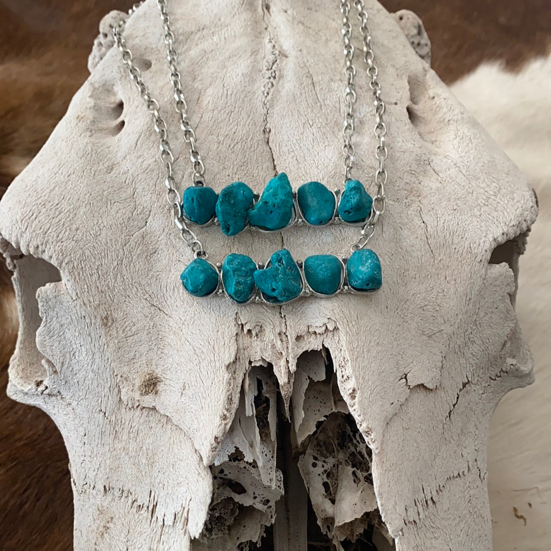 Turquoise Rock Necklace