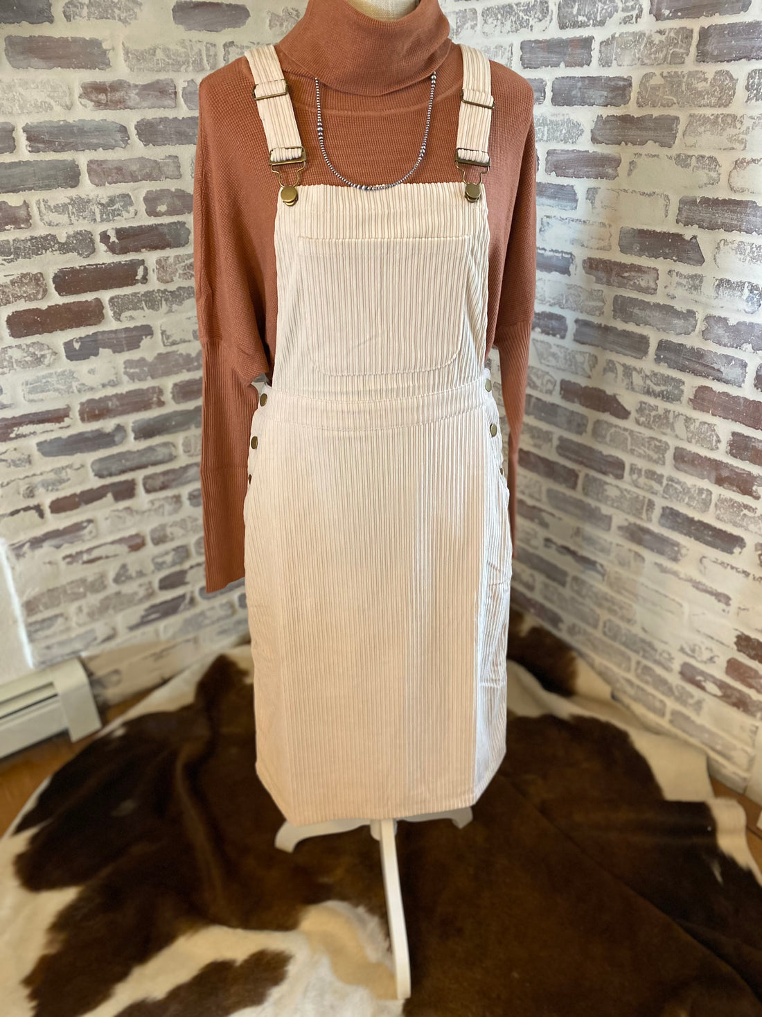Corduroy Overall Dress