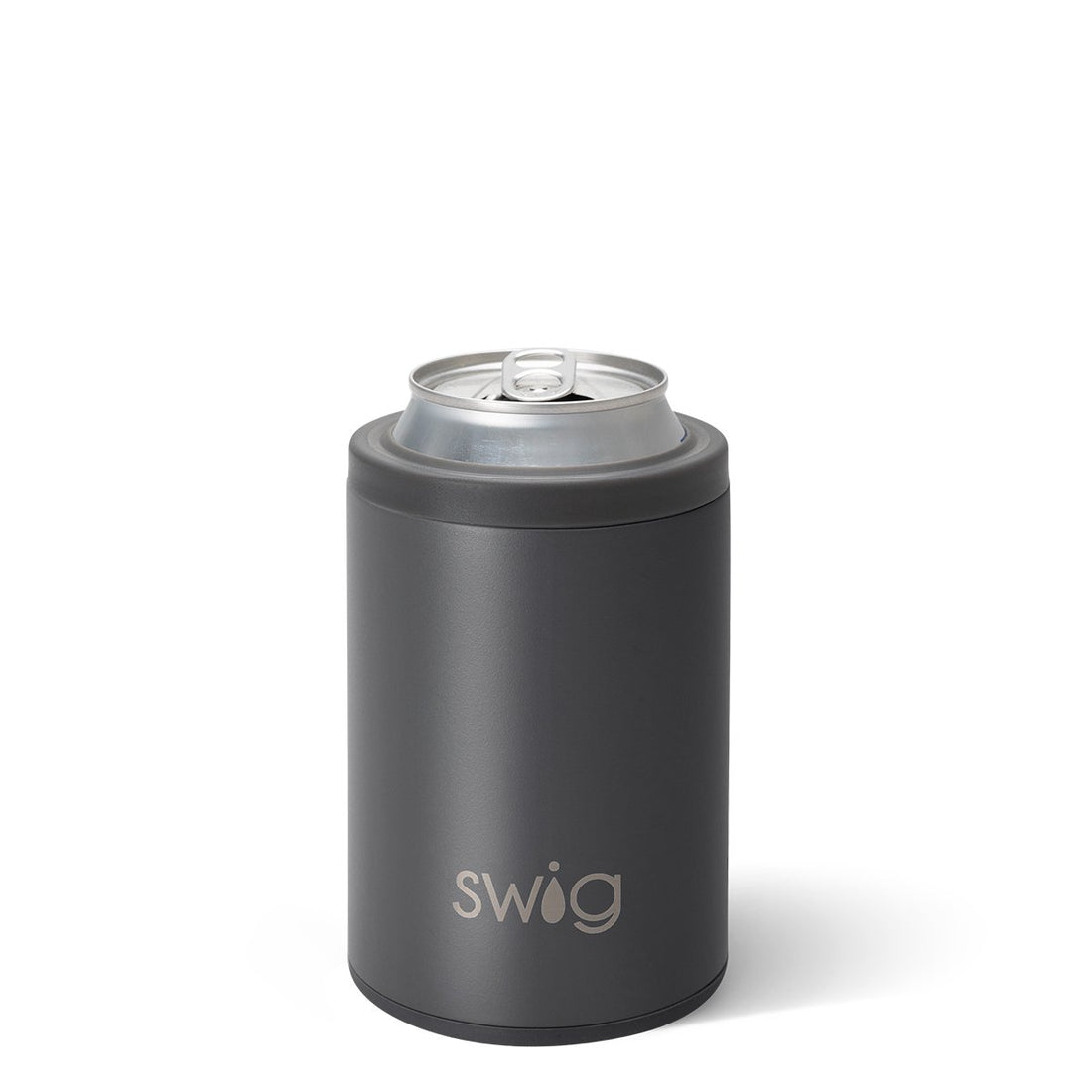 Matte Grey Can+Bottle Cooler