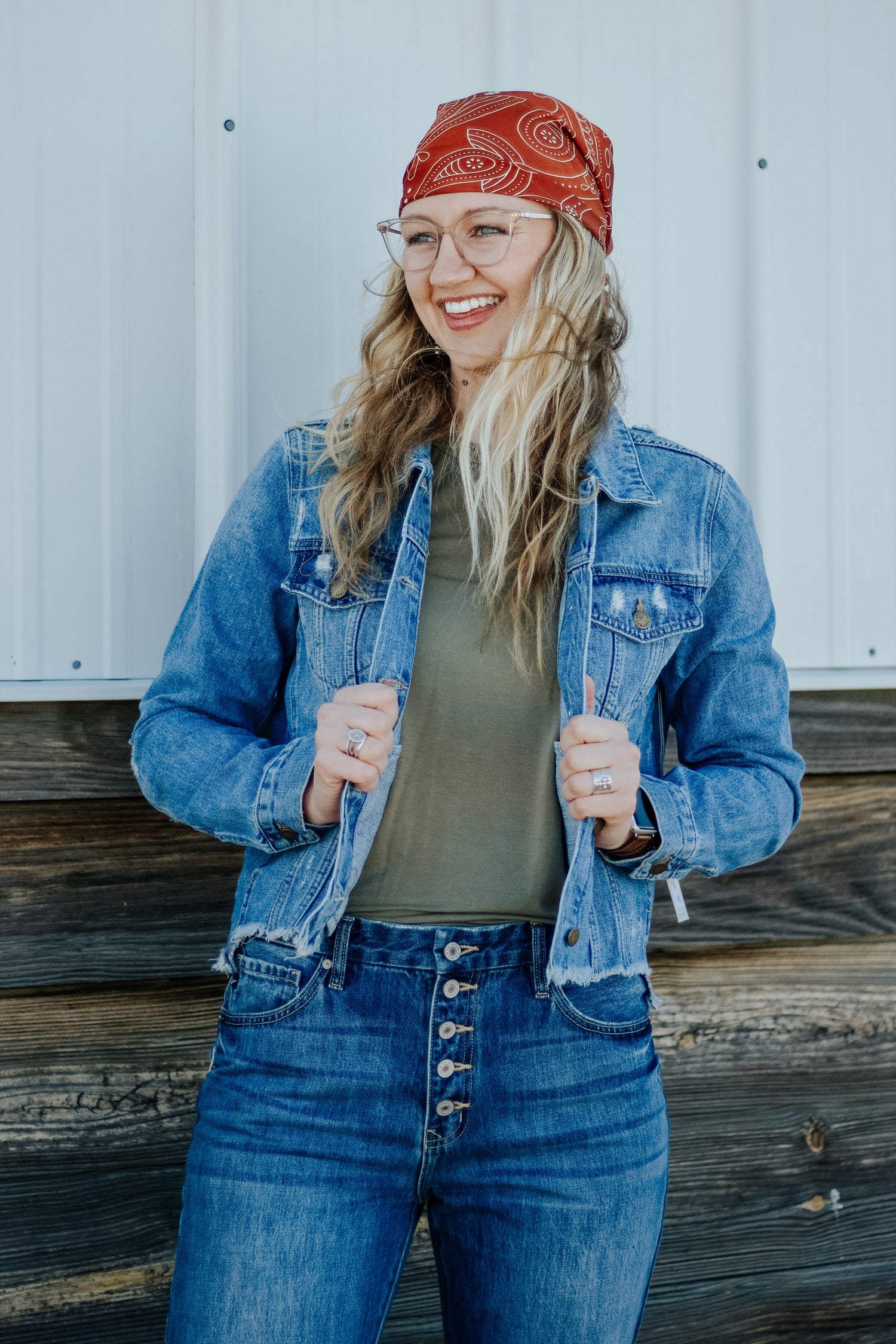 Distressed Denim Jacket