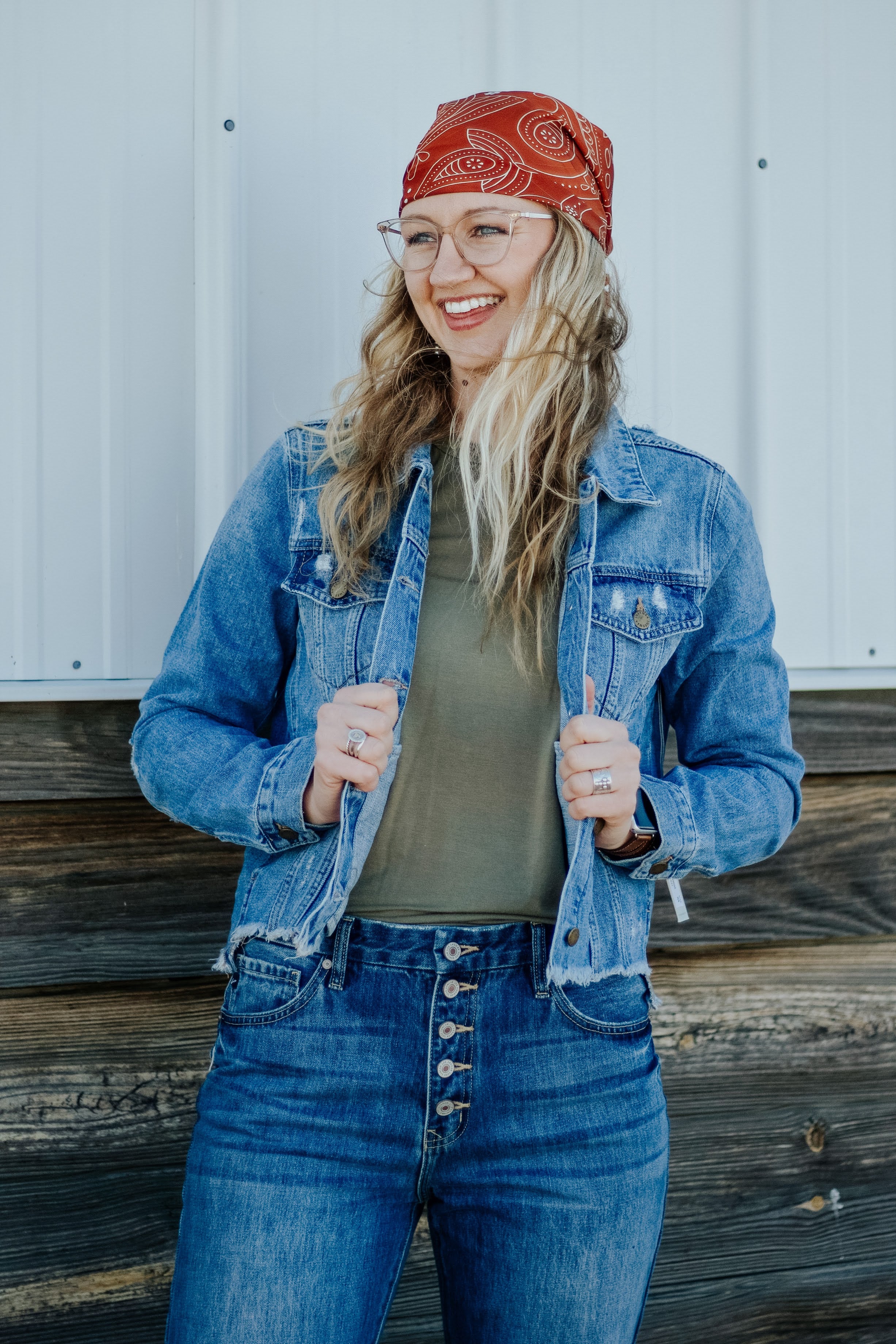 Distressed Denim Jacket