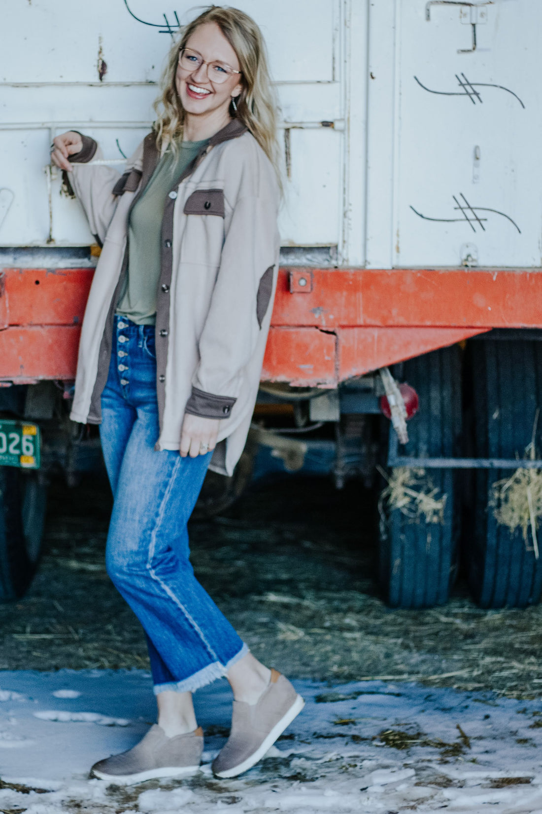 Mist Brown Oversized Shacket