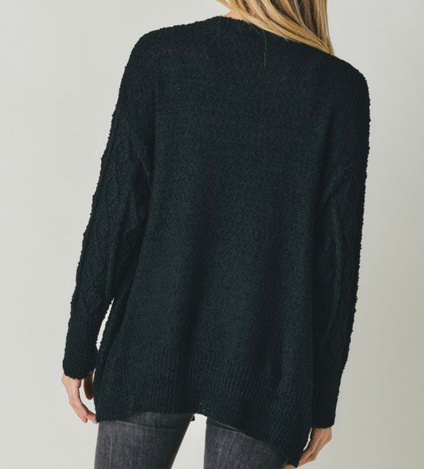 Solid Long Sleeve Cardigan