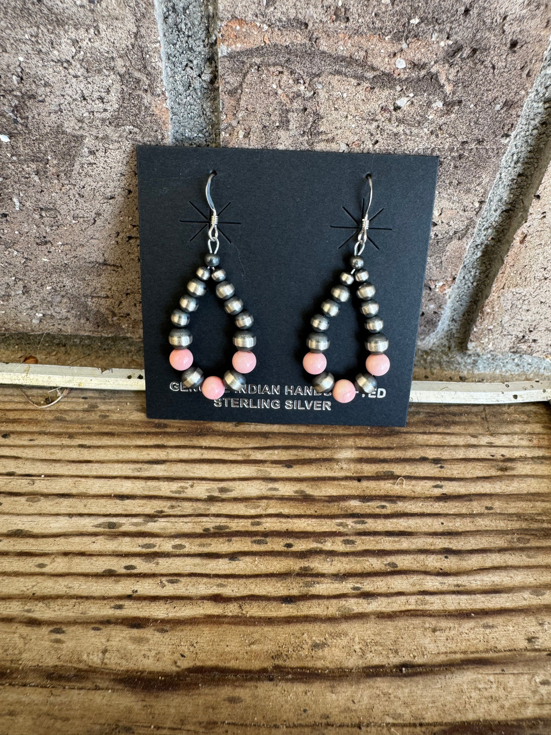 Pink Navajo Earrings