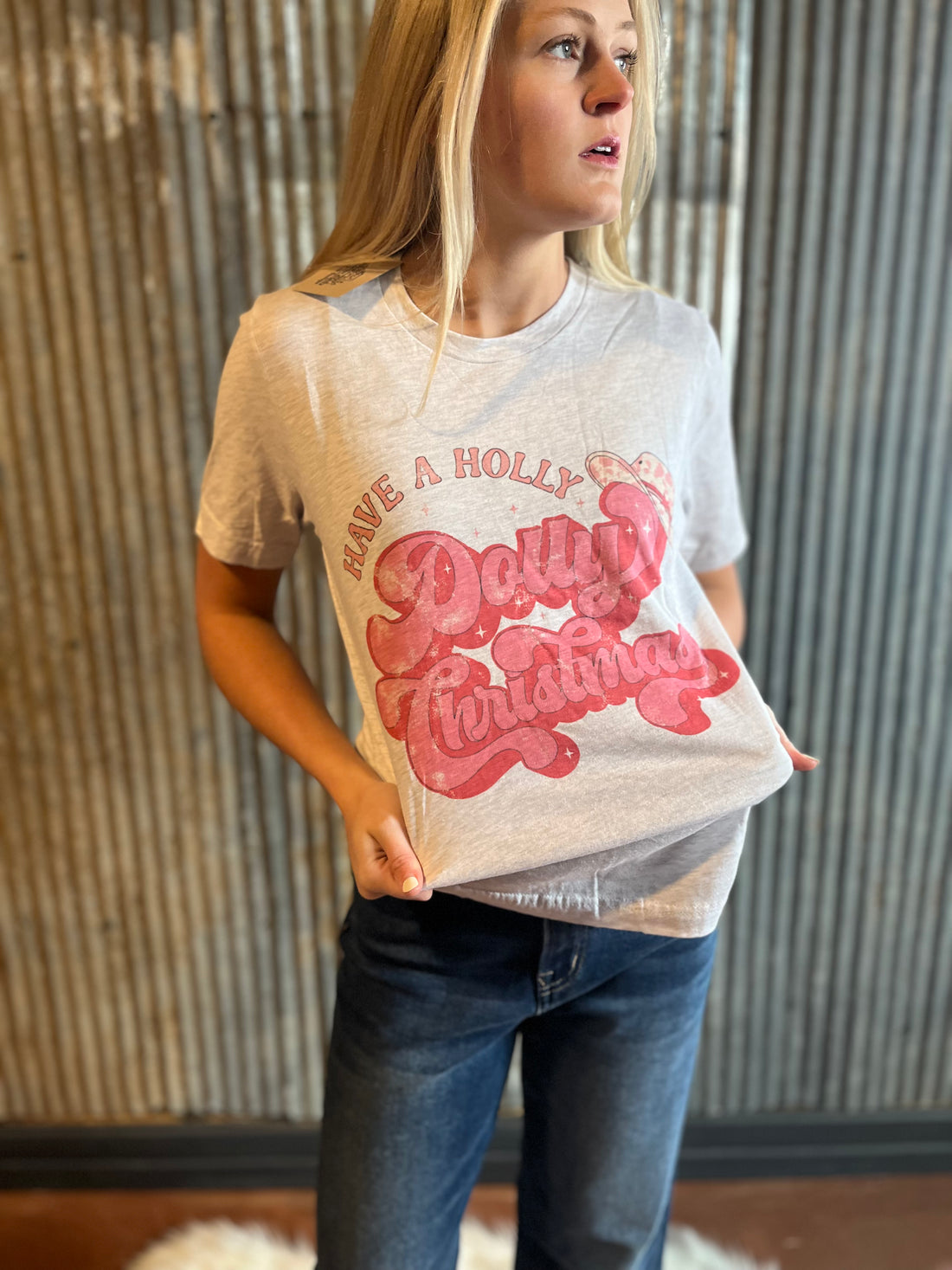 Holly Dolly Christmas Tee