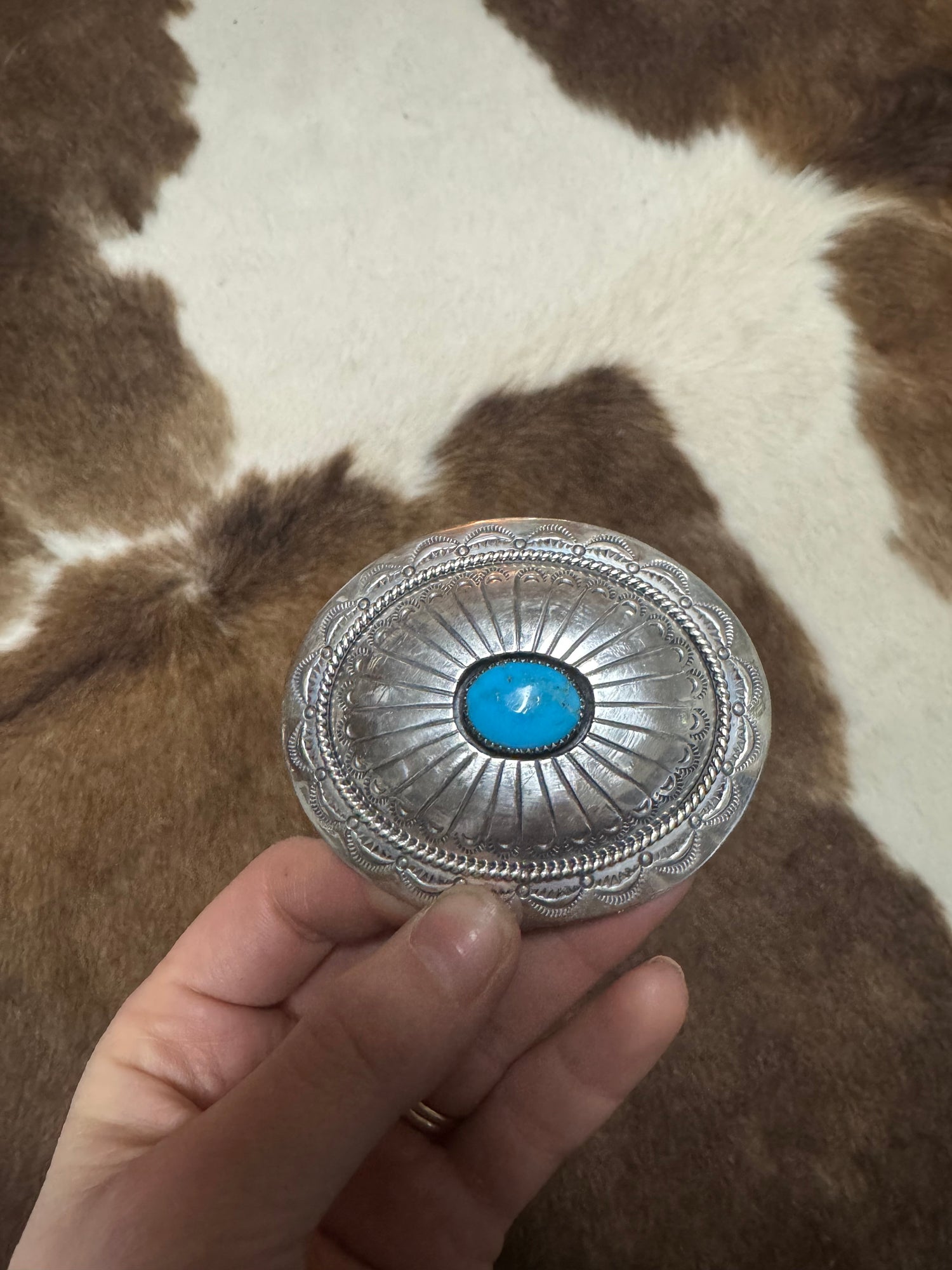 Silver Turquoise Buckle
