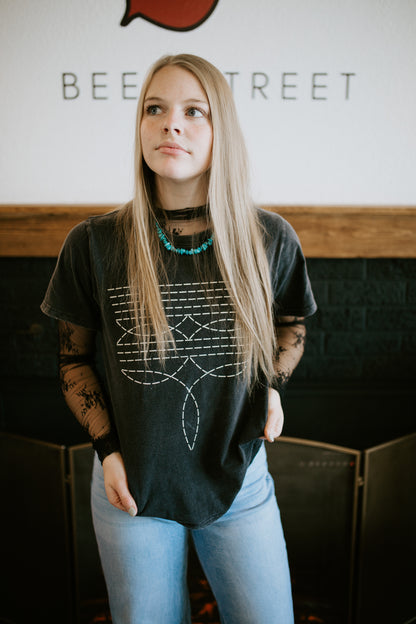 Cowboy Stitch Tee