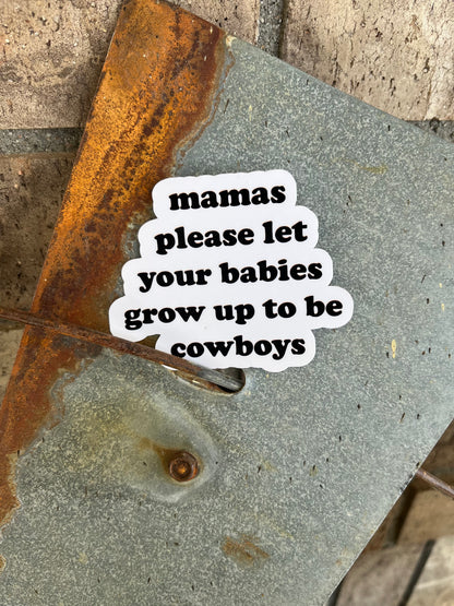 Mamas Please Sticker