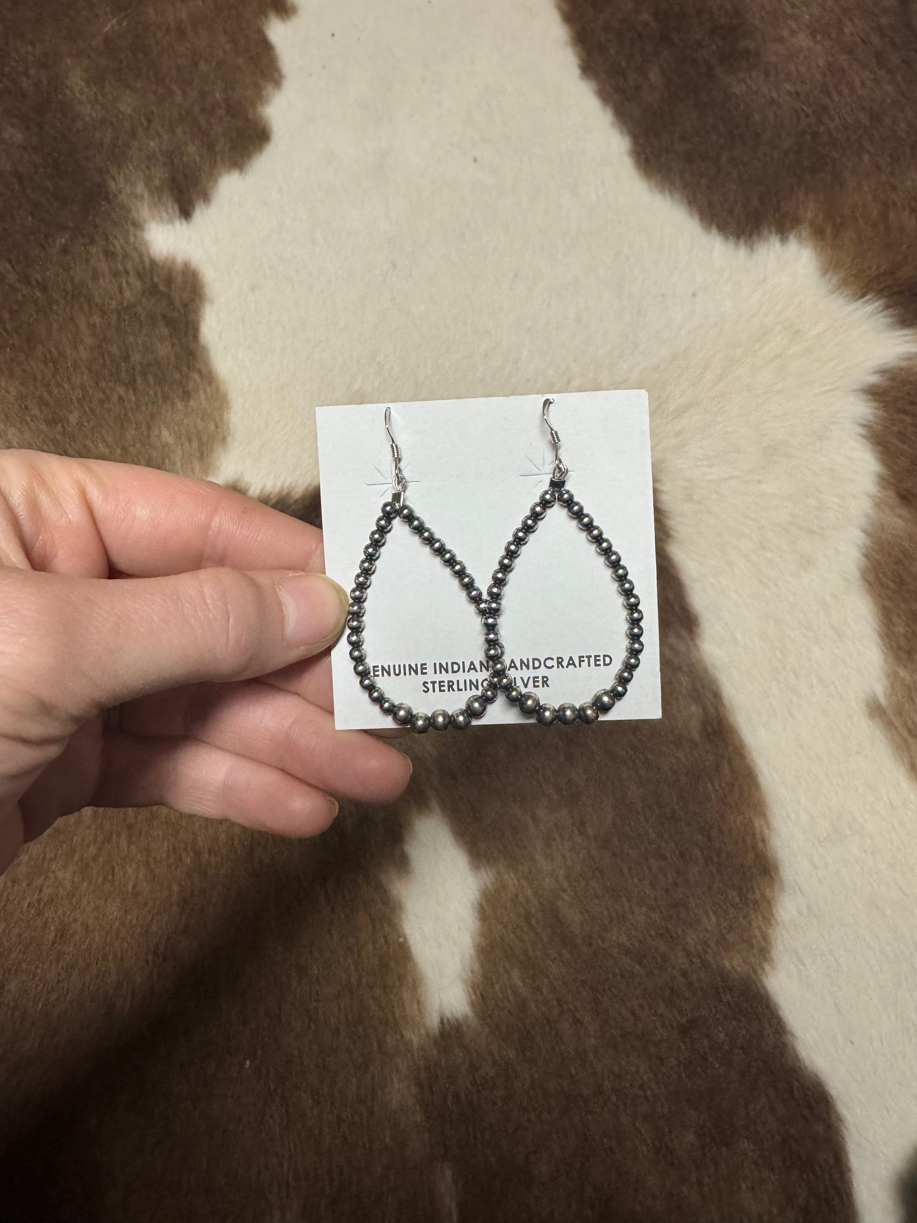 Navajo Pearl Drop Earrings