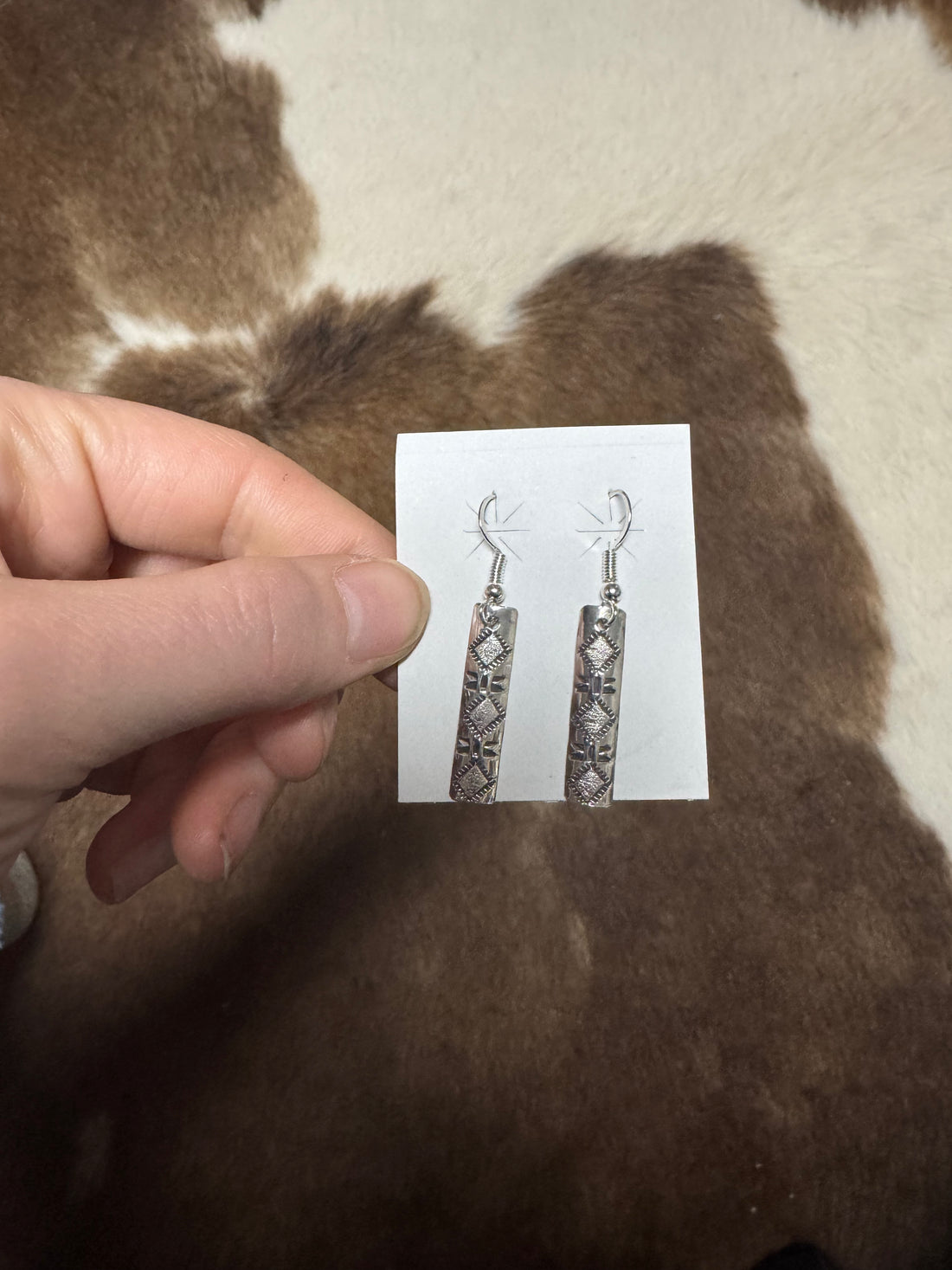 Aztec Print Earrings