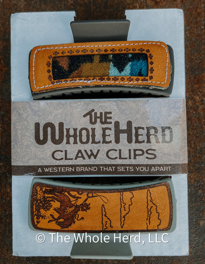 Leather Claw Clip