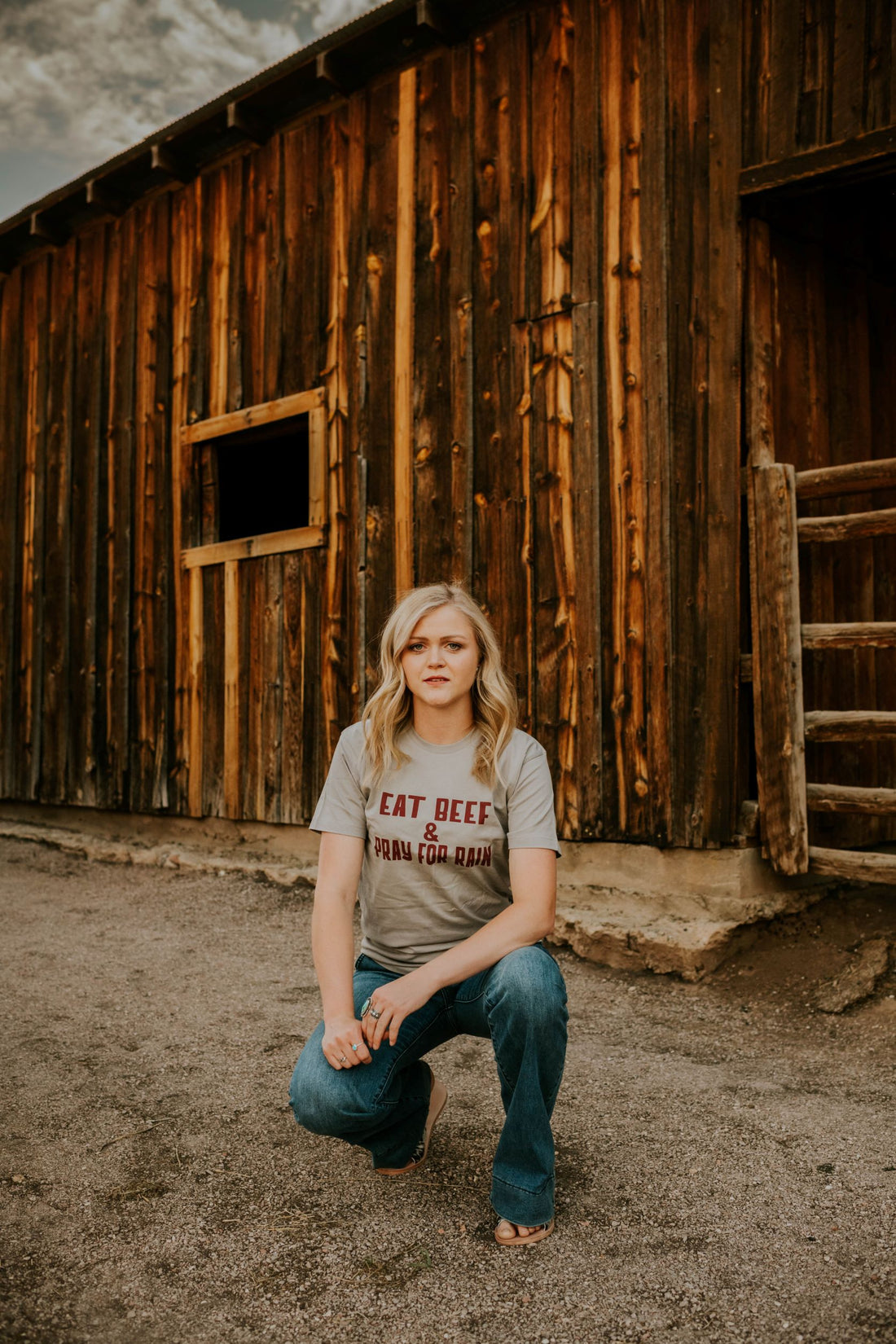 Eat Beef & Pray For Rain Tee