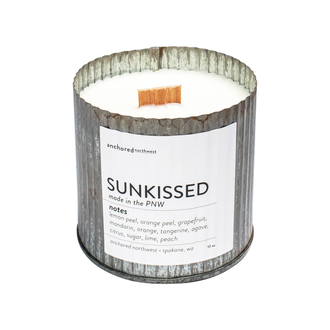 Sunkissed Wood Wick Rustic Farmhouse Soy Candle