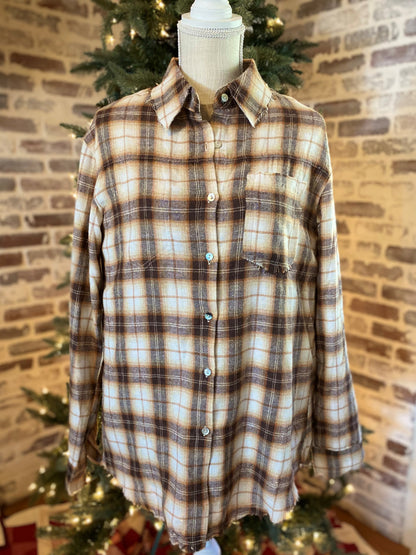 Brown Plaid Flannel