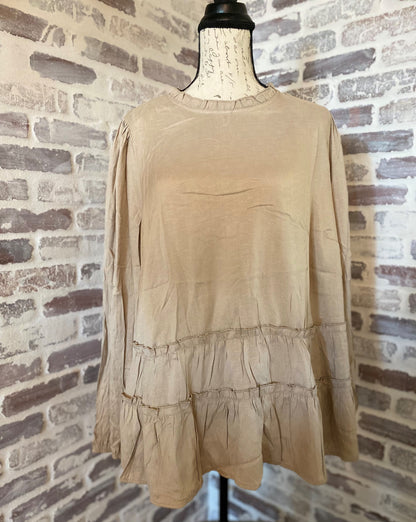 Natural Long Sleeve Top