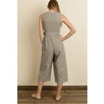 Gray Stripe Jumpsuit