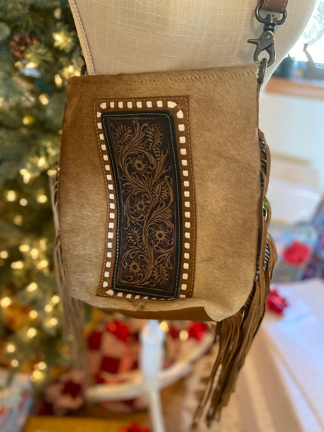 Ecdemo Hand-Tooled Bag