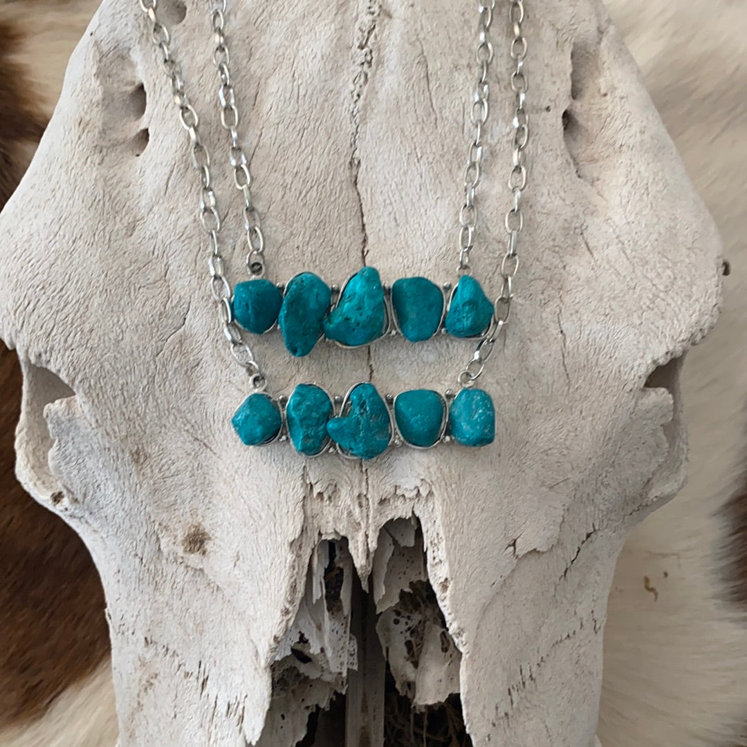 Turquoise Rock Necklace