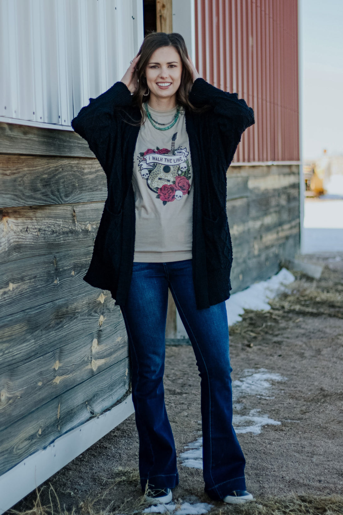 Solid Long Sleeve Cardigan